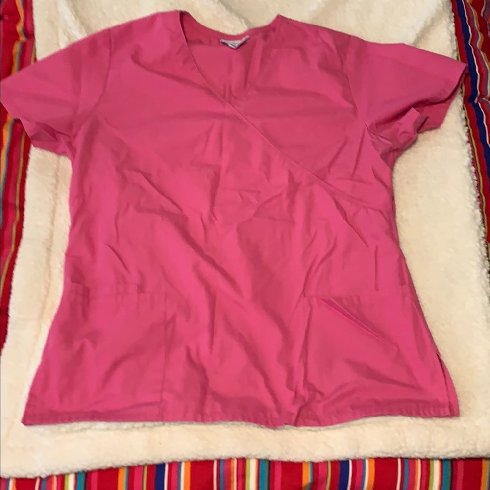SB Women’s scrubs M/S set Shocking Pink